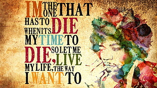 Jimi Hendrix digital wallpaper, men, face, text, Jimi Hendrix