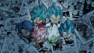Dragon Ball Z character illustration, Dragon Ball, Super Saiyan Blue, Dragon Ball Super, Vegeta HD wallpaper