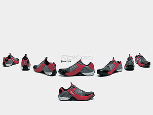 red-and-grey Reebok athletic shoe lot
