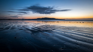photography of sea during golden hour, dublin, ireland HD wallpaper