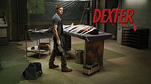 black and white wooden table, Dexter, Dexter Morgan, Michael C. Hall, TV