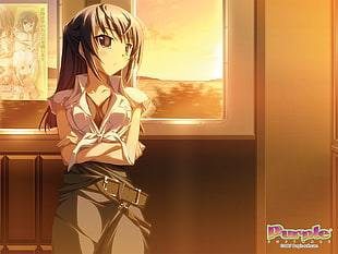 Female Anime Character digital wallpaper