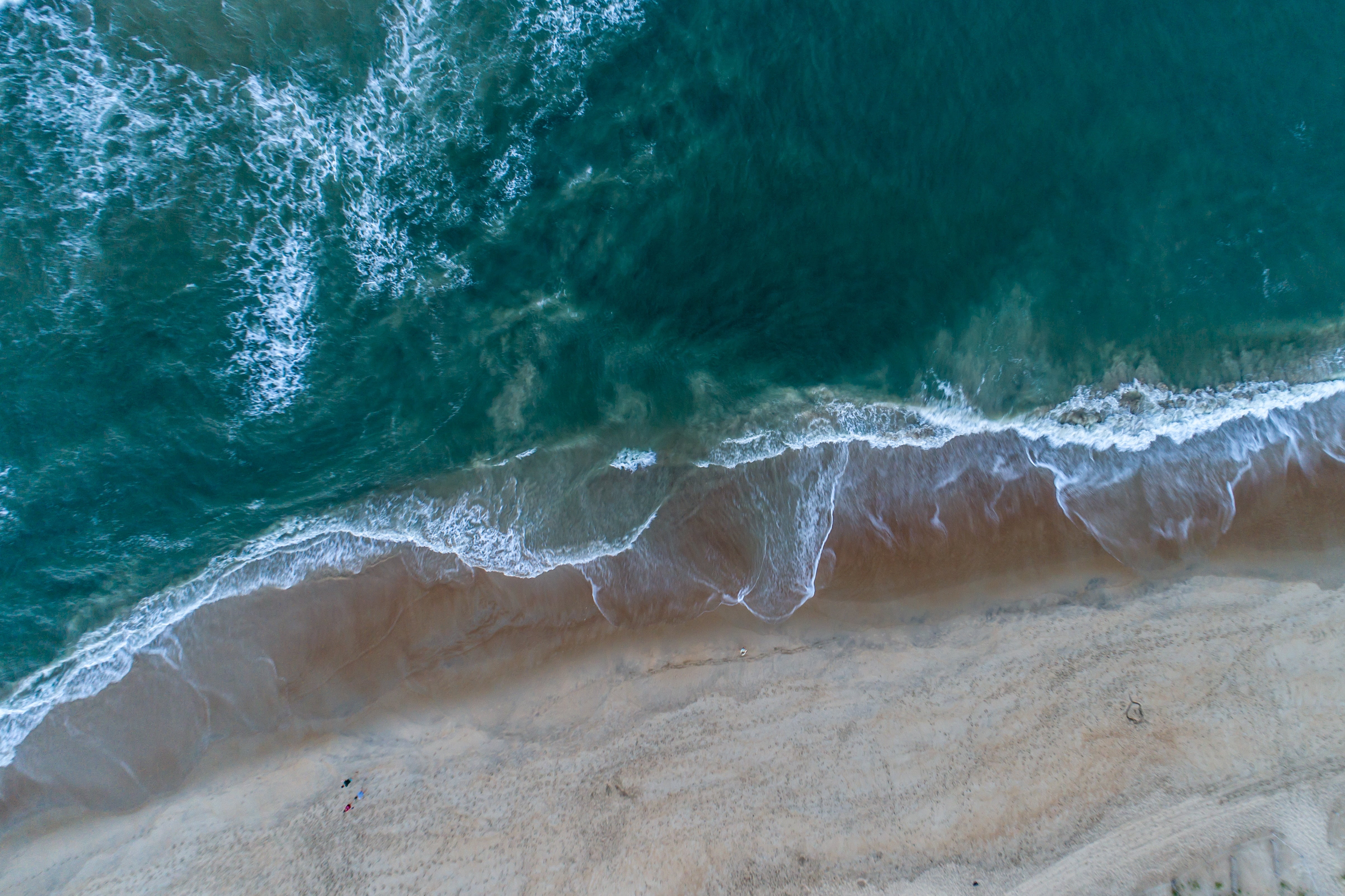 green ocean water, nature, water, beach