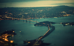 Oakland Bridge, urban, bridge, landscape, San Francisco HD wallpaper