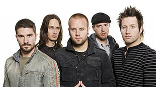 group of five men photo HD wallpaper