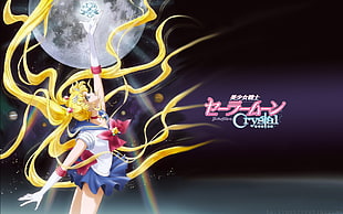 yellow and black plastic toy, Sailor Moon, Tsukino Usagi HD wallpaper