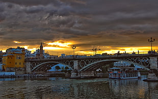 gray bridge during day time