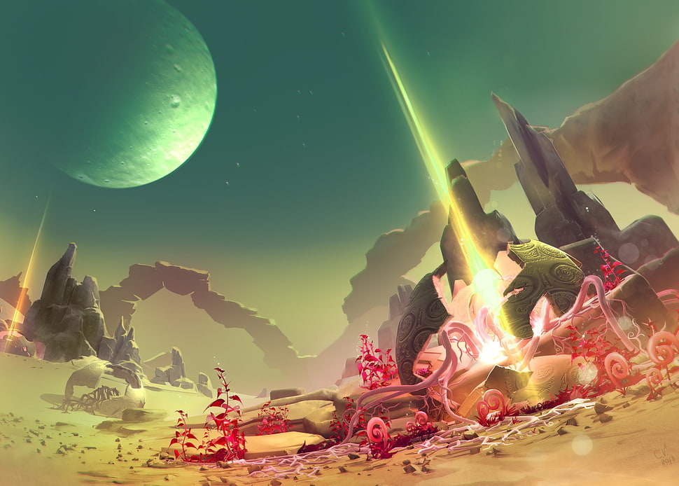 dessert planet wallpaper, DeviantArt, Colonel82, Panspermia, NeuphoricNetwork HD wallpaper