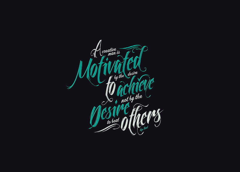 Motivated to achieve desire others quote HD wallpaper