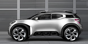 silver concept SUV