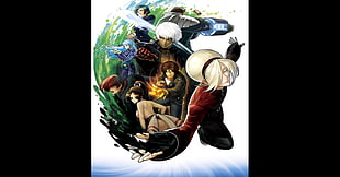 anime movie poster, King of Fighters, Kyo Kusanagi, Iori Yagami, Ash Crimson
