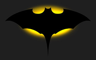 Batman illustration, Batman, Bat signal, digital art, vector art HD wallpaper
