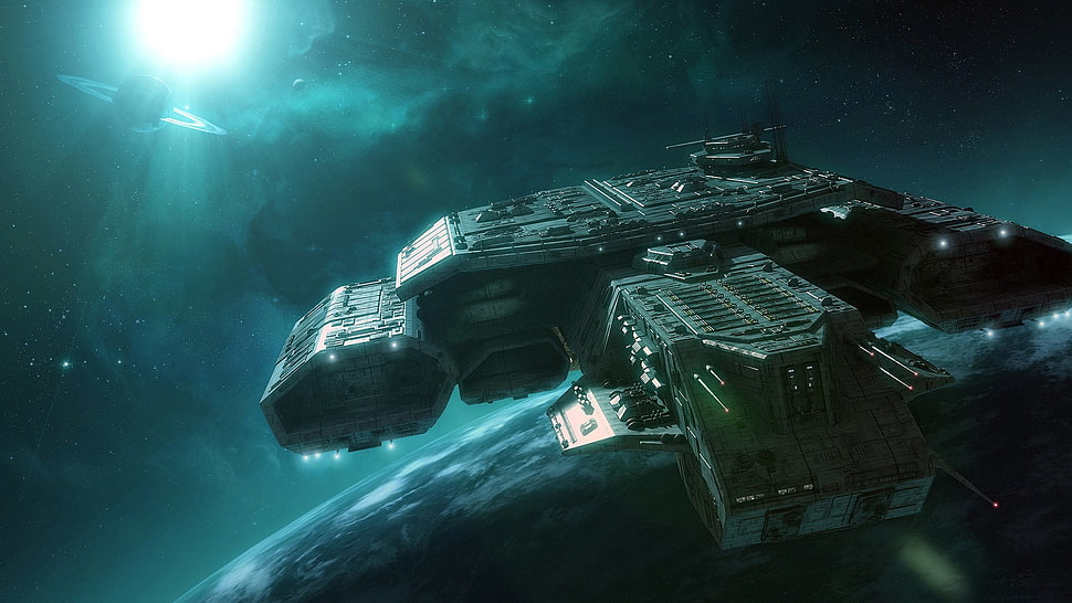 space, Daedalus, Stargate HD wallpaper