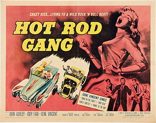 Hot Rod Gang poster, Film posters, B movies, Hot Rod Gang