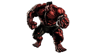 monster illustration, red hulk, artwork HD wallpaper