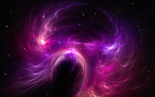 galaxy digital wallpaper, space, purple, galaxy, stars HD wallpaper