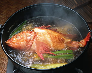 photo of fish soup