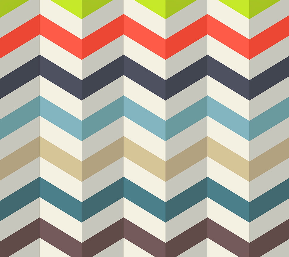 multicolored chevron surface HD wallpaper