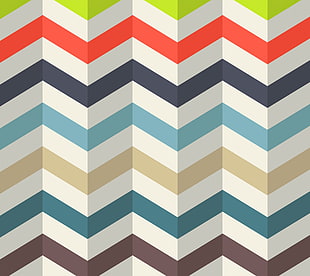 multicolored chevron surface