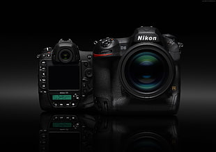 black Nikon DSLR camera