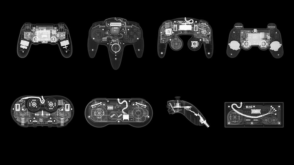 game controller illustration HD wallpaper