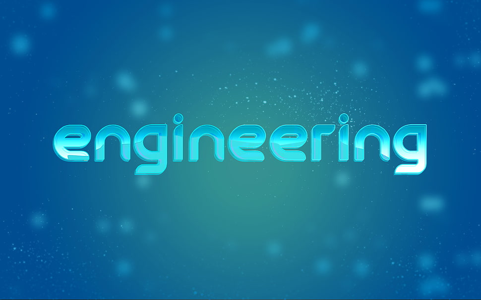 Engineering 3D logo, engineering, blue, digital art, typography HD wallpaper