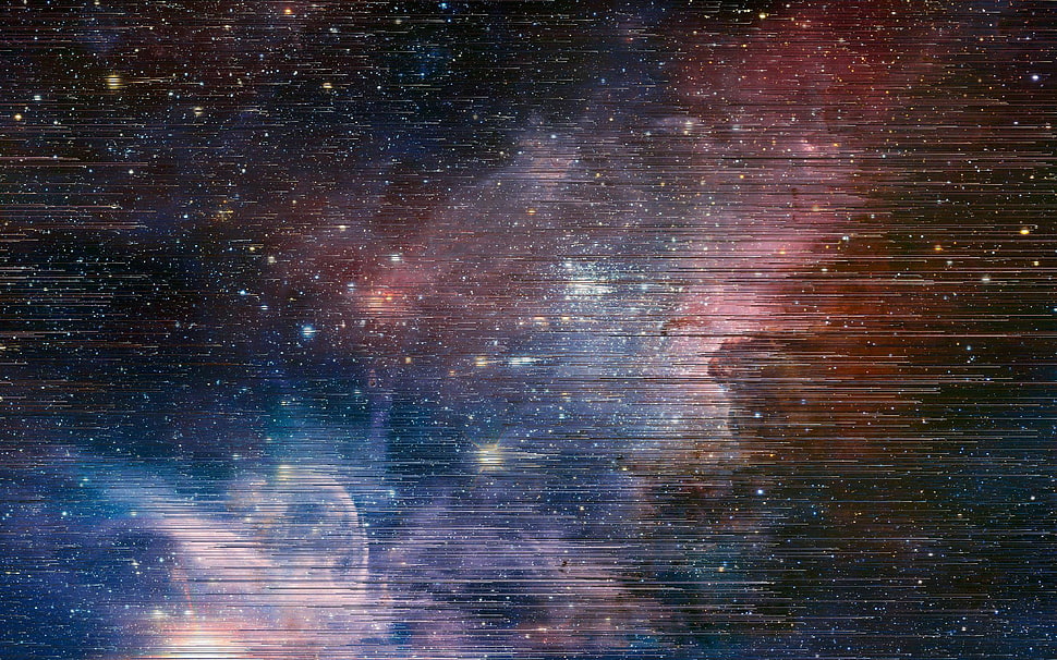 galaxy illustration HD wallpaper