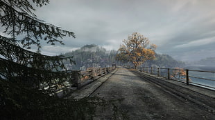 brown concrete bridge, The Vanishing of Ethan Carter, video games, bridge, landscape HD wallpaper