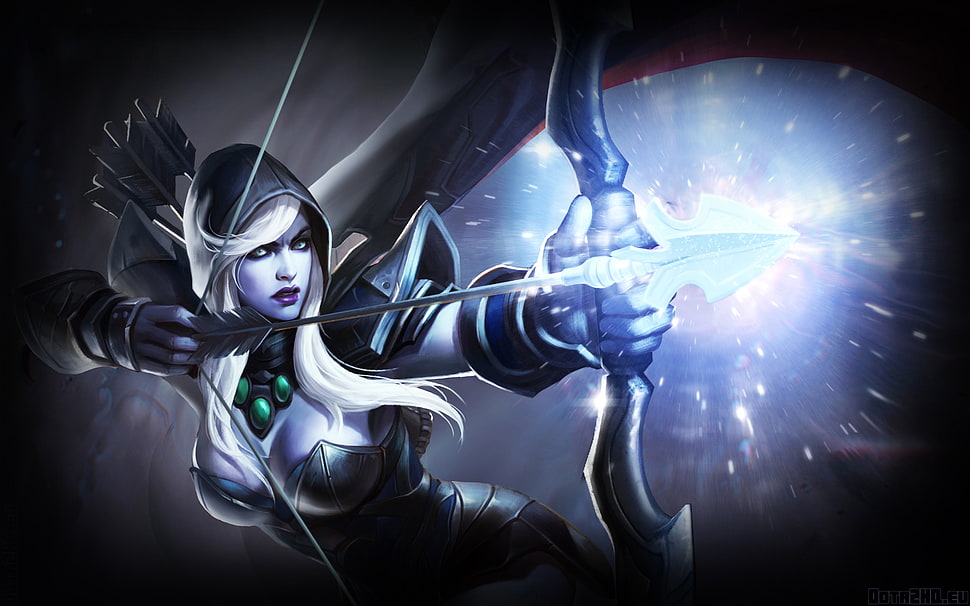 Drow Ranger of Dota 2 HD wallpaper
