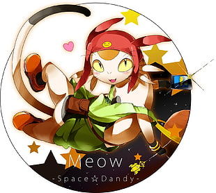Space Dandy Meow illustration, Space Dandy, Meow (Space Dandy), artwork, Dandy (Space Dandy) HD wallpaper