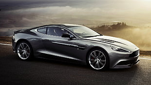 gray coupe, car, Aston Martin HD wallpaper