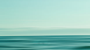 blue body of water wallpaper, long exposure, blurred
