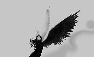 winged woman artwork