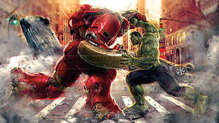 Iron Man, Hulk, The Avengers HD wallpaper