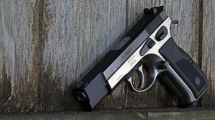 black and silver semi-automatic pistol, gun, pistol, Sphinx Systems, Sphinx AT2000S HD wallpaper