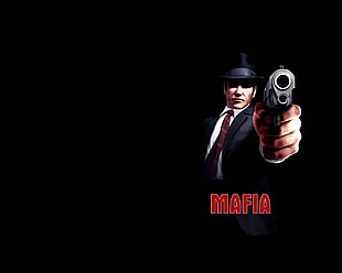 Mafia game application, Mafia, video games, black
