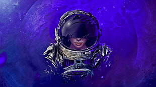 Astronaut wallpaper, digital art, artwork, astronaut, photo manipulation HD wallpaper