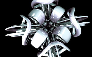 turned off chandelier