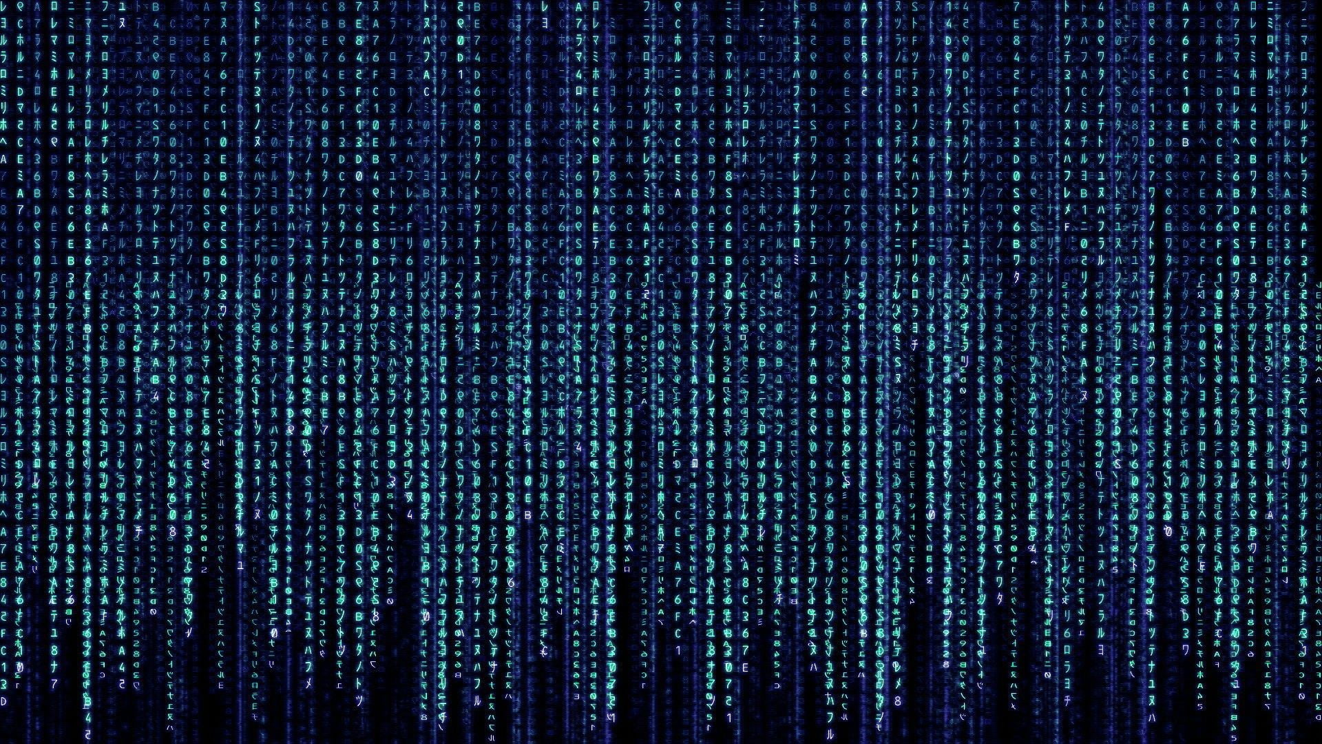 blue, kanji, The Matrix