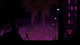 Black and purple laptop computer The Wolf Among  Us  HD 