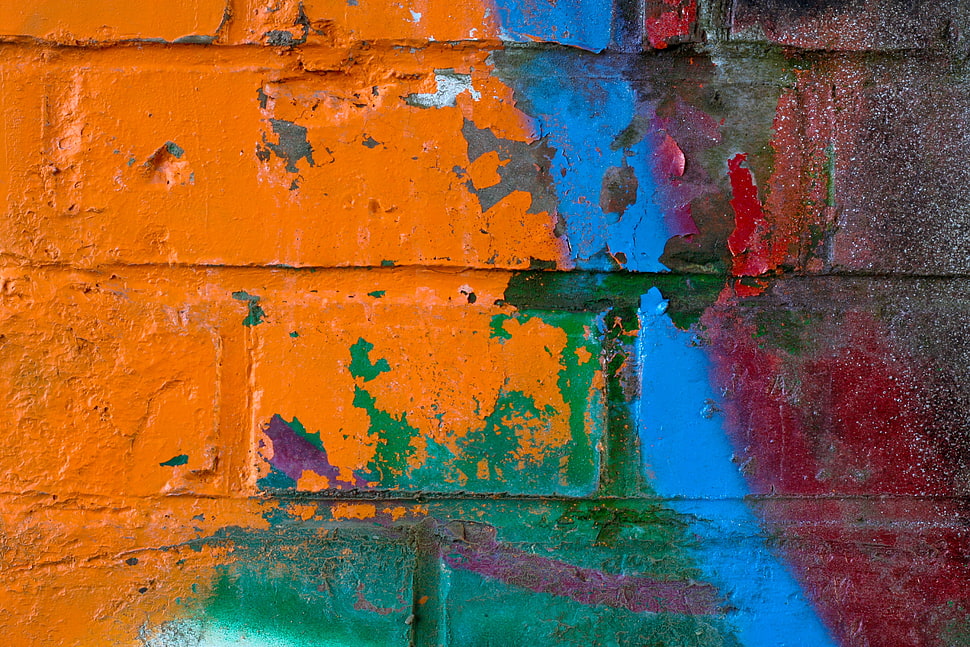 multicolored wall, texture HD wallpaper