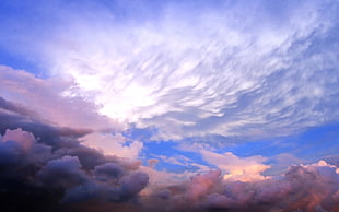 cloudy sky during daytime HD wallpaper