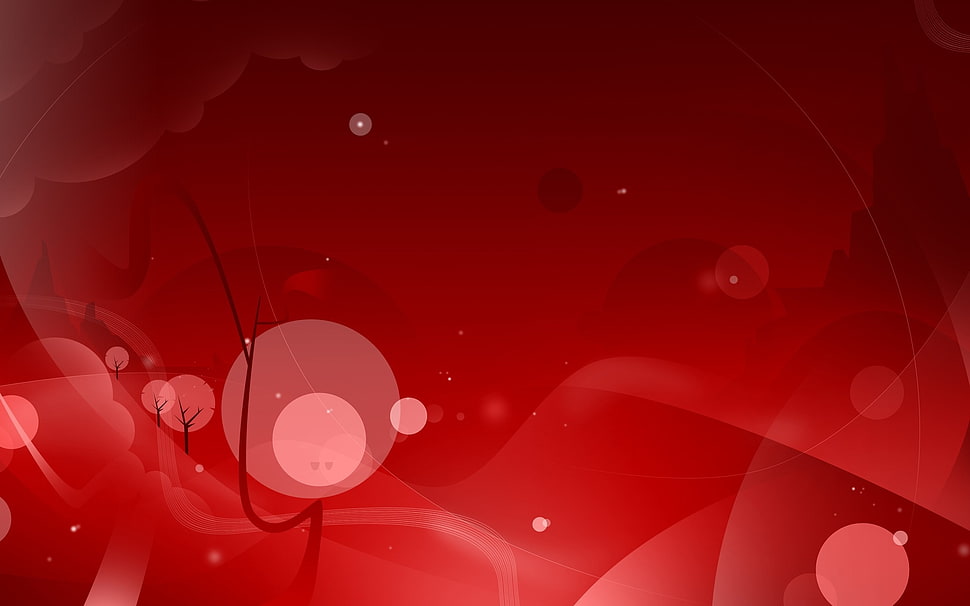 red artwork image HD wallpaper