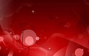 red artwork image HD wallpaper