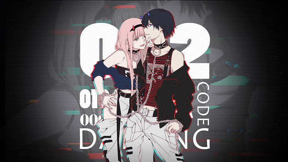 Darling In The Frankxx, Zero Two, Hiro, main character, characters