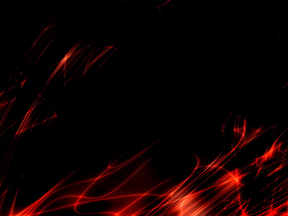 black, red HD wallpaper