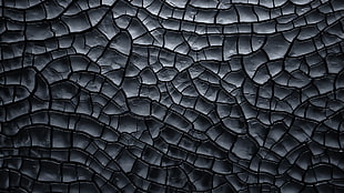 quilted black leather bed mattress, nature, structure, mud, minimalism