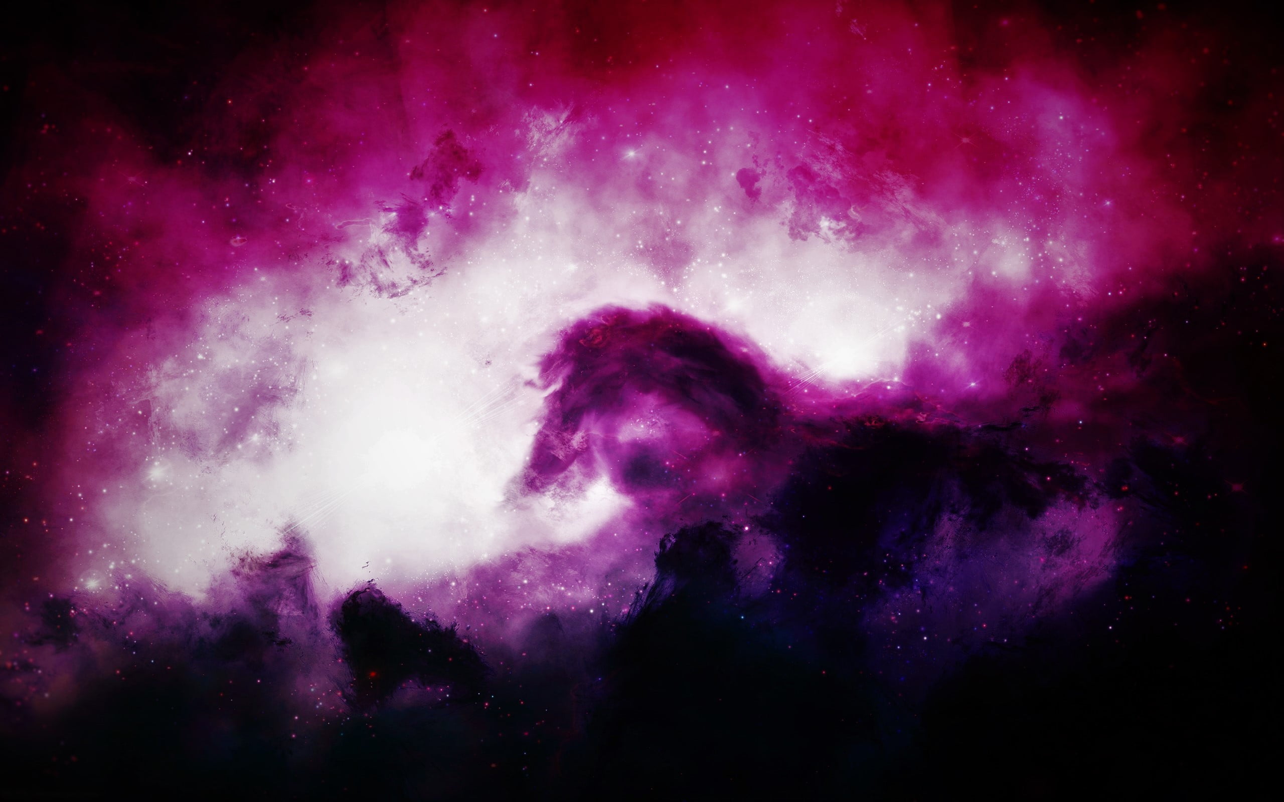  Pink  and black  galaxy  illustration galaxy  pink  purple 