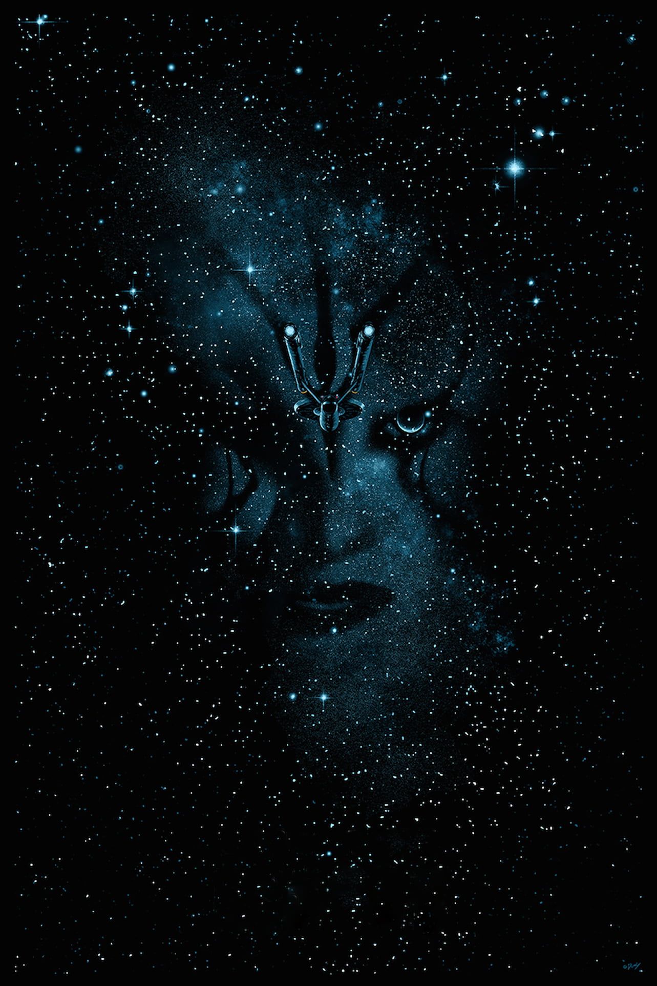 galaxy illustration, portrait display, movies, Star Trek Beyond, space