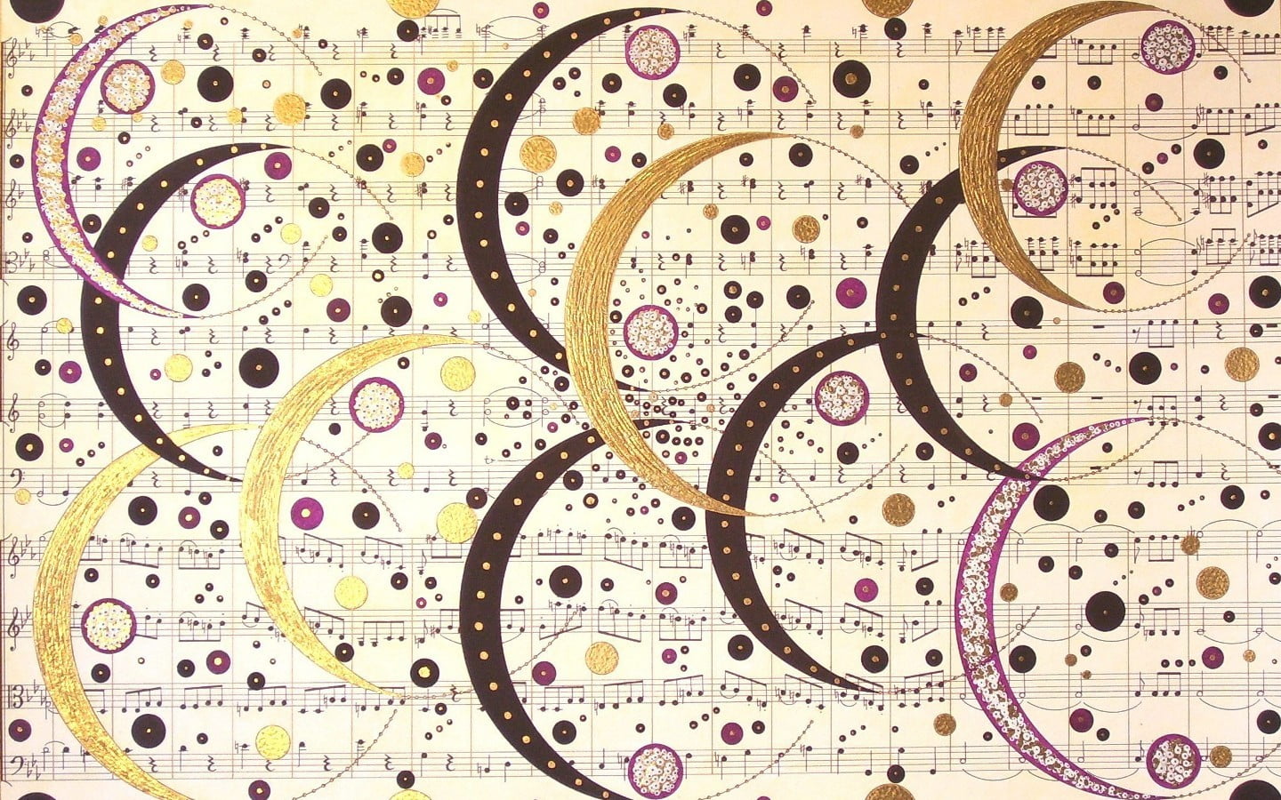 brown, black, and beige musical note print textile, musical notes, abstract, shapes, paper